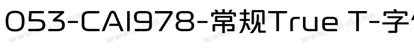 053-CAI978-常规True T字体转换